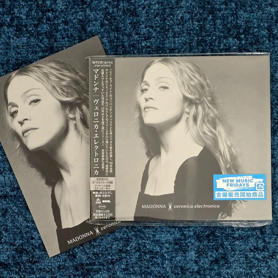 MADONNA SEALED VERONICA ELECTRONICA CD JAPAN 2025 w/ PROMO POSTCARD & STICKER Foto 2 de 4