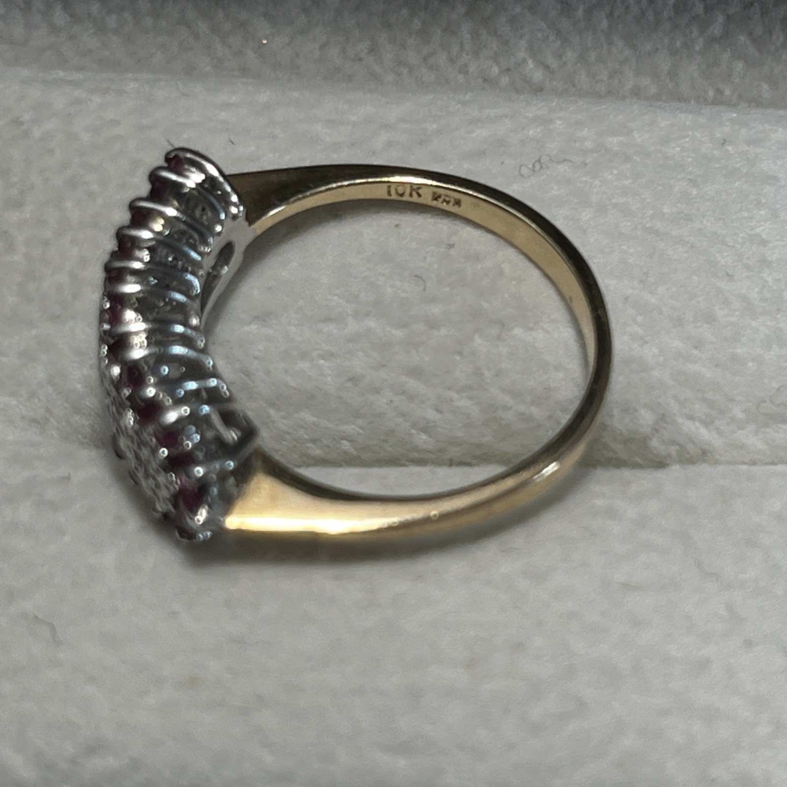 10k Gold Ruby diamond Ring - image 6