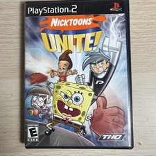Nicktoons Unite (Sony PlayStation 2, 2005) Game Case Manual CIB