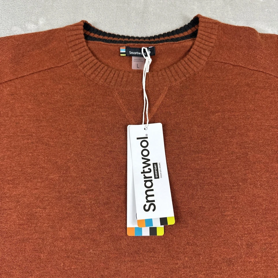 Smartwool Sweater Men's Large Picante Heather Sparwood Crew - Image 2 of 4