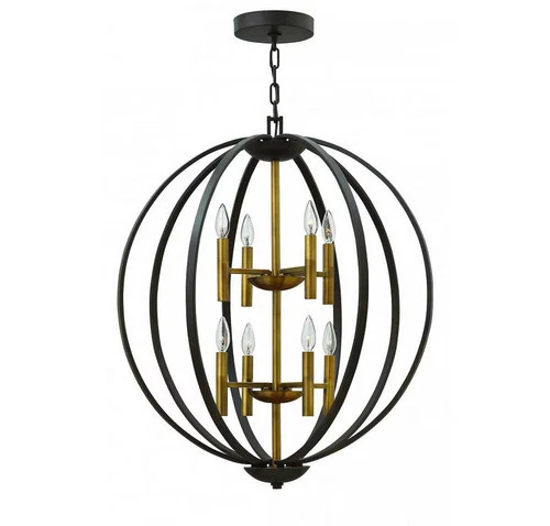 Hinkley 3468SB 33" 8-Light Orb Chandelier in Spanish Bronze - Picture 1 of 2