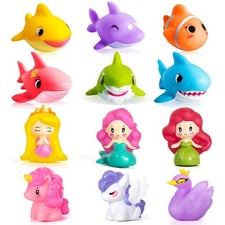 Baby Bath Toys - No Hole Bath Toys for Kids, Bath Tub Shower Toys for Newborn...