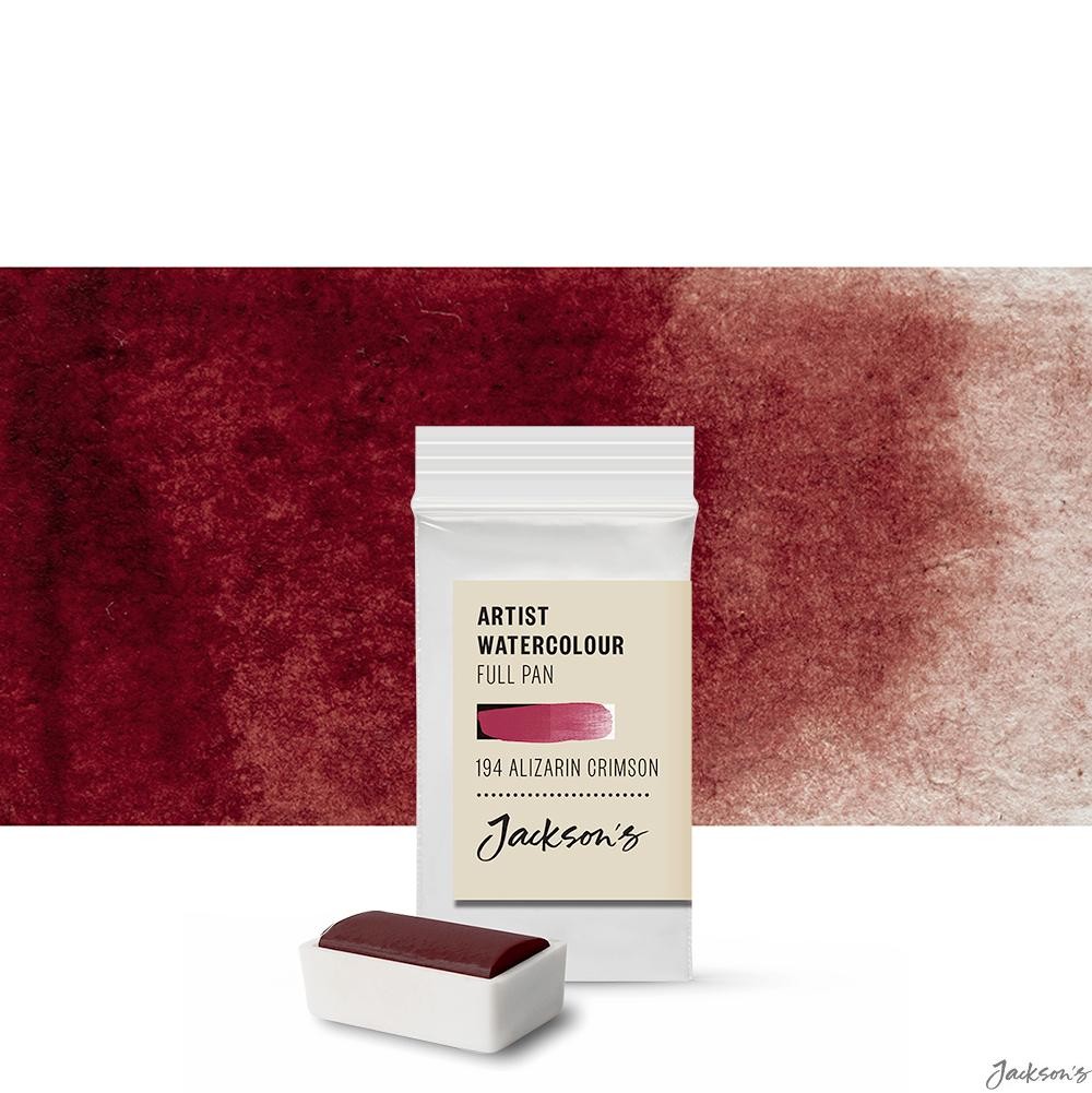 Jackson's : Artist Watercolour Paint : Full Pan : Alizarin Crimson
