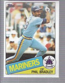 1985 Topps #449 Phil Bradley - BB