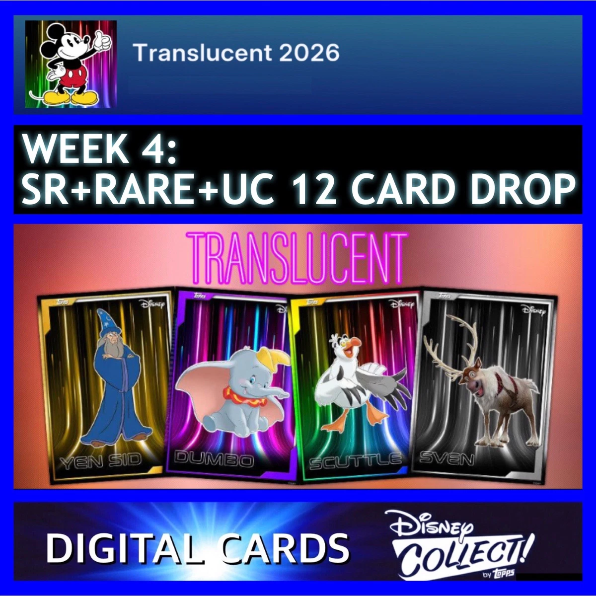 Preços baixos em Figurinhas e cartas colecionáveis Disney