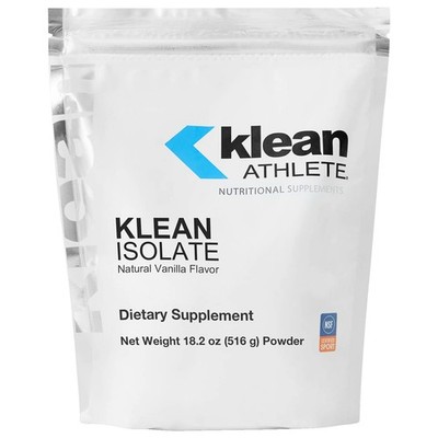 Whey Protein Isolate Powder Natural Vanilla 20 Servings Klean Athlete Daily Acid