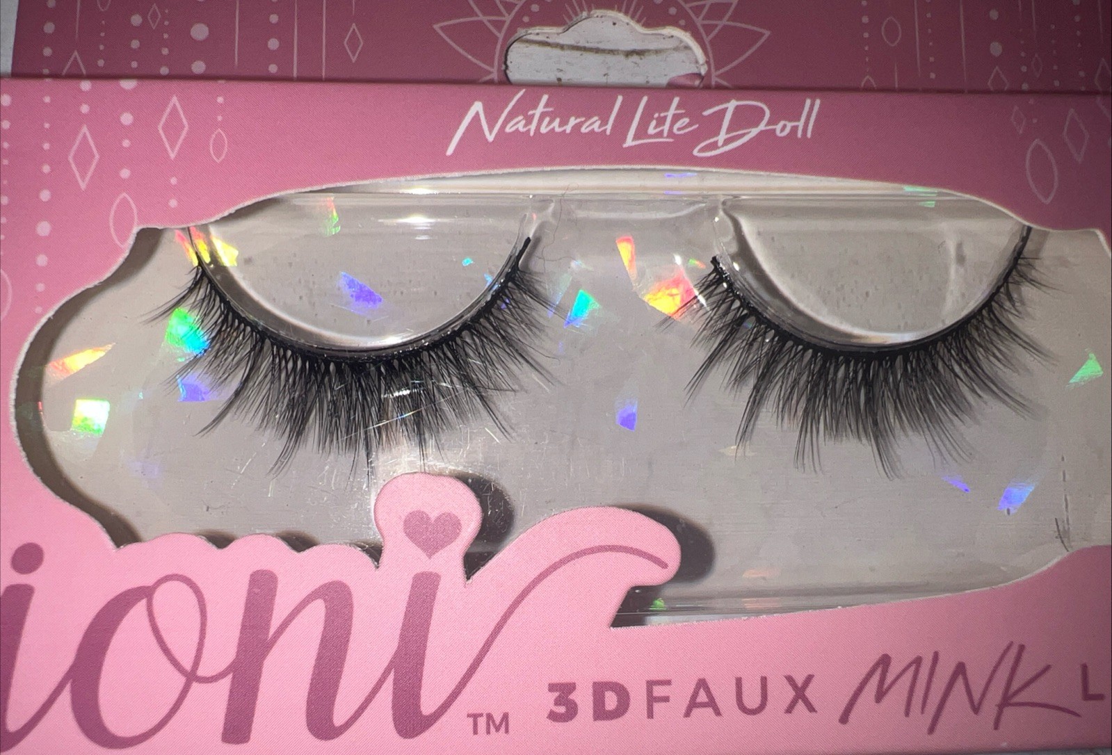 Ioni 3D Faux Mink Lashes Natural Doll Strip Reusable False Eyelash Extensions