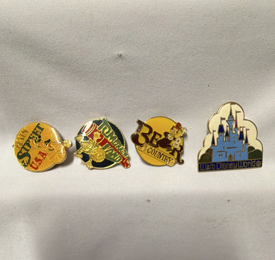 Vintage 1985 Disneyland 30th Anniversary Pin Lot Main Street Bear Country