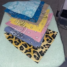 Bandana Lot Of 7 Bandanas All Different Patterns