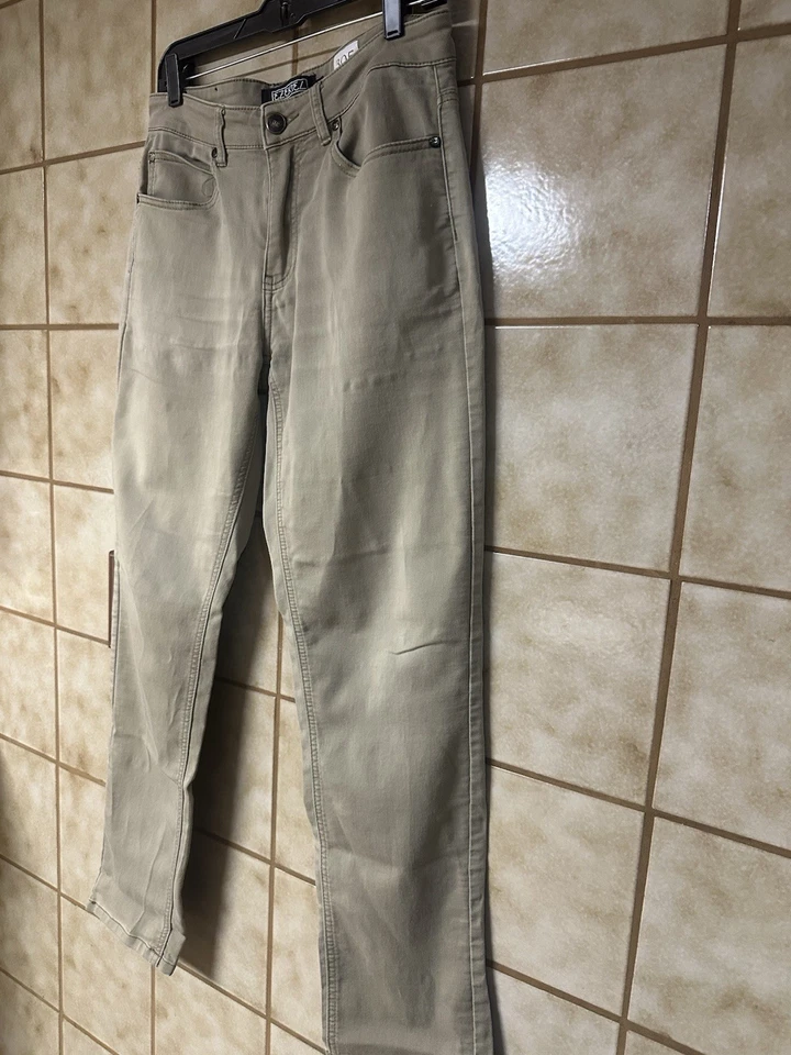 Pantalones rectos caqui Ezekiel 305 Chopper para hombre, Urban City clásico tostado talla 32x30 Foto 3 de 4