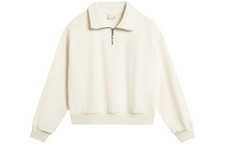 Li-Ning Plain Collar Loose Short Casual Sweatshirt