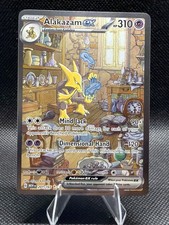 Alakazam EX illustrazione speciale rara Sv: scarlatto e viola 151 carta 201/165 quasi nuova