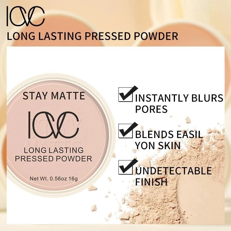 ICVC Stay Matte Long Lasting Pressed Powder – Shine Control Face Powder - Image 2 of 4
