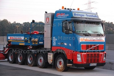 LKW Foto Volvo FH16 660 Schwerlasttransporter Deutschland blau Usinger + #m9od