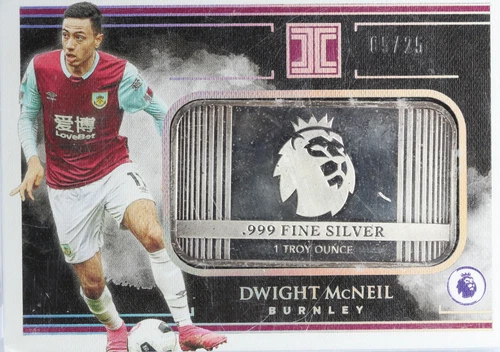 Dwight McNeil Panini Impeccable Silver Bar Burnley