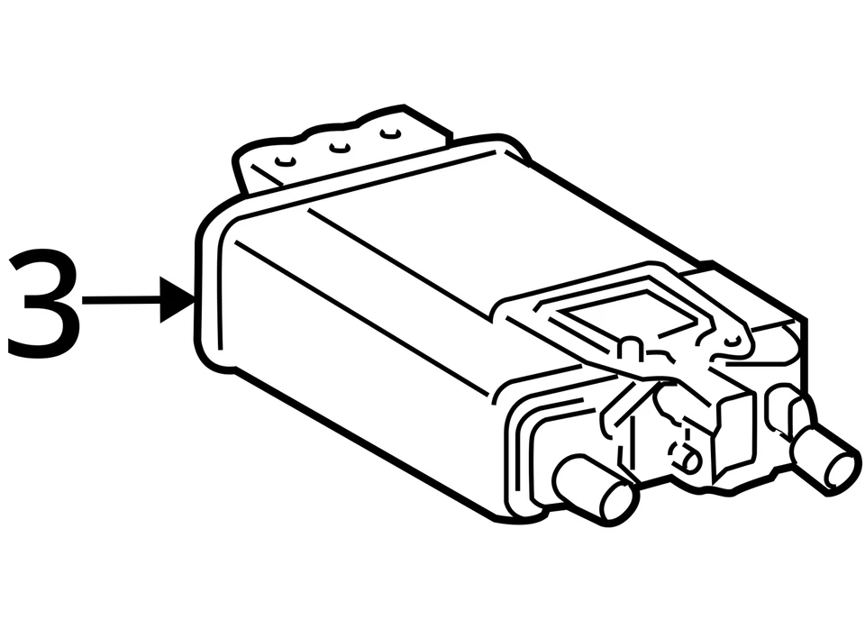 Lexus Gx460 2010-2013, Toyota 4Runner bote de vapor de carbón 77740-35520 fabricante original Foto 4 de 4