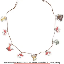 GRUFFALO & FRIENDS WOOD GARLAND Animal Bunting Kid Bedroom Decoration Party Gift