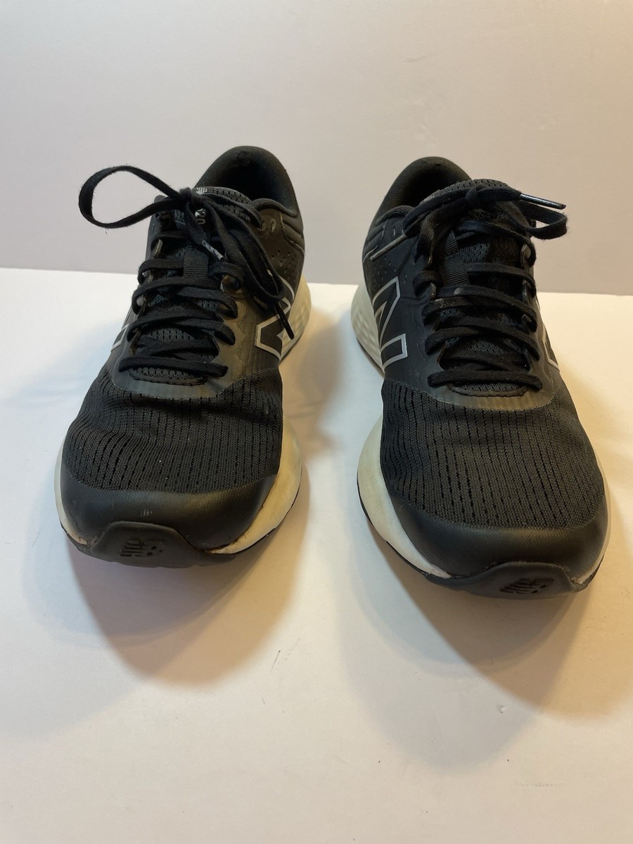 New Balance 520v7 Black White Mesh Lace Up Low Balance Men\'s Black Running Shoes New Balance Men main image 2