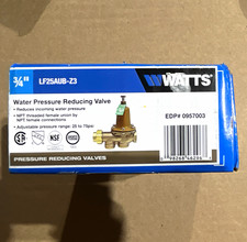 Watts LF25AUB-Z3 3/4" Brass Single Union Water Pressure Reducing Valve 25-75