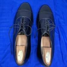 Johnston & Murphy Aristocraft Hide Park II Black Leather Sz 12 Made in USA