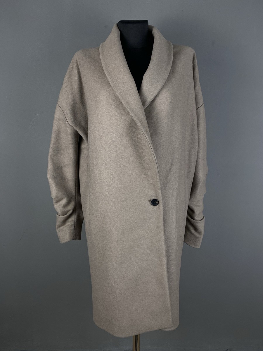 ALLSAINTS KENZIE RUCHE COAT オーバーサイズ ウールチェスターコート  