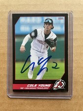 Cole Young Arkansas Travelers 2024 Autographed Card Seattle Mariners Signed