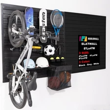 Slatwall Panels 4'x 8' Garage Slat Wall Storage Systems, Slat Wall Paneling G...