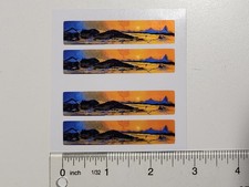 Tiny Tonka Van Mini Tonka Desert Scene 2 Pairs of Replacement Sticker Decals