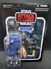 Jango Fett 2010 STAR WARS Vintage Collection VC34 SIGNED Temuera Morrison RARE
