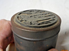 Vintage 1974 METZKE Tin Box With Pewter Lid WW2 Airplanes Figures 2.5" Diameter — photo 4