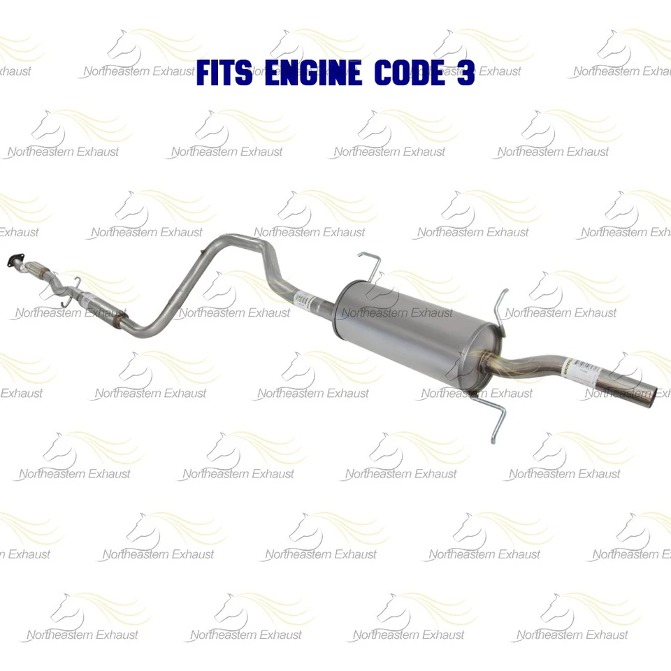 Stainless Steel Exhaust System Kit fits: 1998-2003 Ford Escort ZX2 2.0L - Image 4 of 4