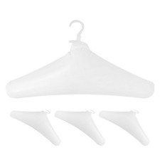 4 PCS Travel Inflatable Hanger Foldable Clothes Hangers Plastic Blow up for