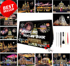 Scratch Art Book for Adults&Kids-Landmark Building Scratch Art|Scratch Painting