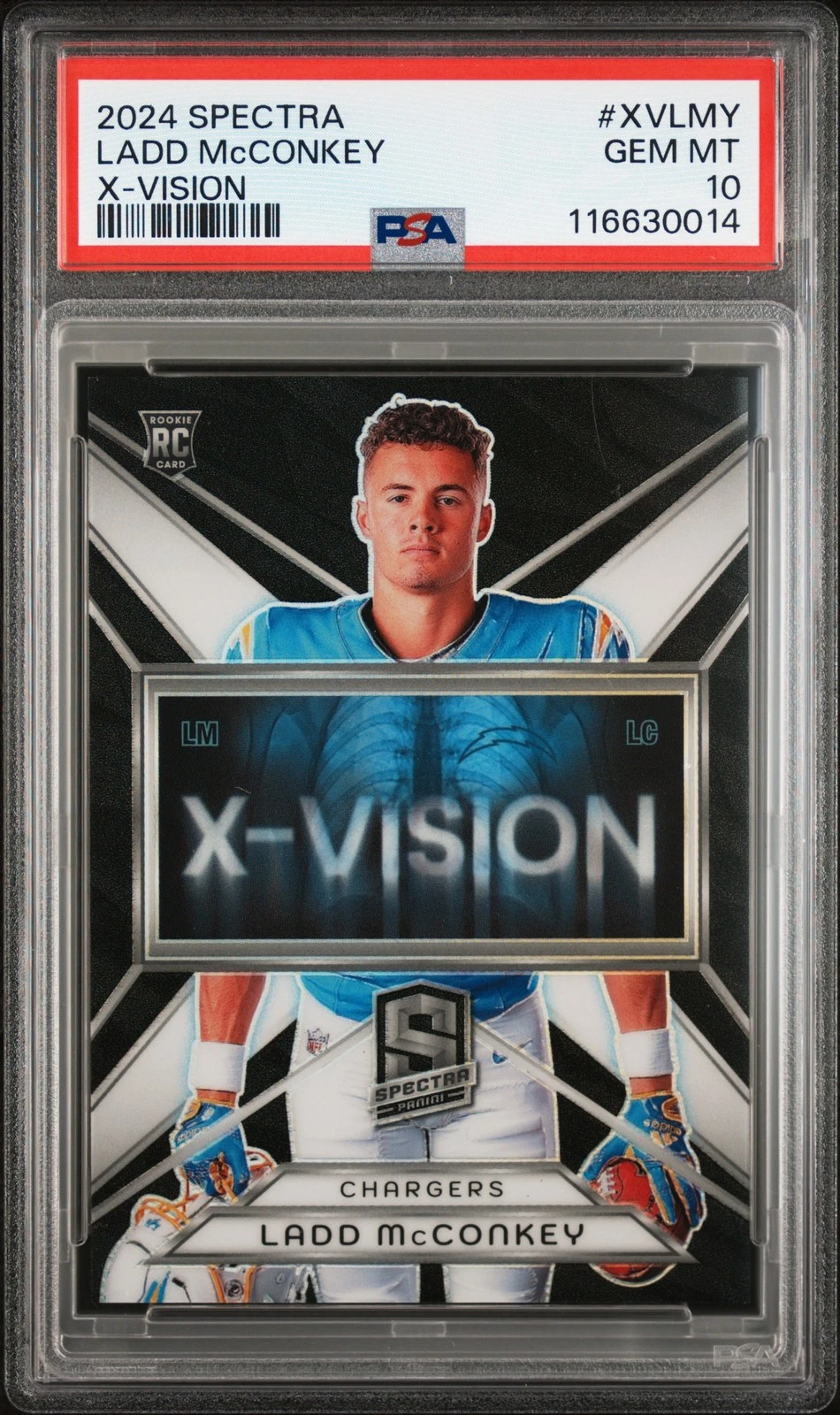 Ladd McConkey Panini Spectra X-Vision #XVLMY Base