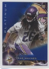 2015 Topps Platinum Rookies Sapphire Refractor Trae Waynes #143 0c4