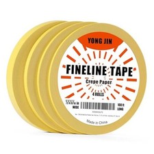 Multi-Size Pinstripe Tape, Fine Line Masking Tape Set 1/16", 1/8", 1/4", 1/2"