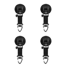 4Pcs Vacuum Suction Cup Hooks 360° Rotatable for Boat Outdoor Activities SUV