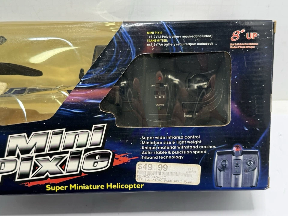 New Mini Pixie Wireless Super Miniature Micro Indoor Outdoor RC Helicopter NIB - Image 4 of 4