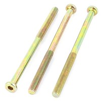 M8 X 130Mm Gewinde Sechskant Schrauben Mit Kappe Bronzeton Metall 3 StüCke
