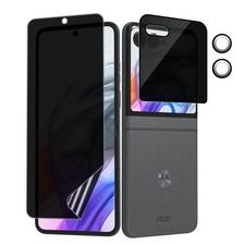  1 Set Compatible With Motorola Razr 2024/2025 Privacy Screen Black