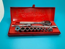 10 Piece Snap-On Socket Set 3/8 - 9/13 Includes Snap-On Adapter & Proto Rachet