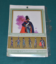 Lotto 6 Cartoline UNIFORMI vecchie e nuove Prima Serie I CARABINIERI 1814-1833