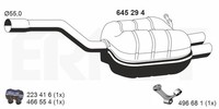 EndschalldäMpfer NachschalldäMpfer Ernst 645294 FüR Skoda 1Z5 Octavia 1Z3 2 TSI