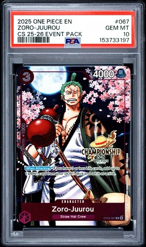 Zoro-Juurou (CS 25-26 Event Pack) graded PSA 10 for sale on eBay
