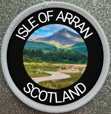3 Inch Isle Of Arran Scotland Iron / Sew on Patch Badge 