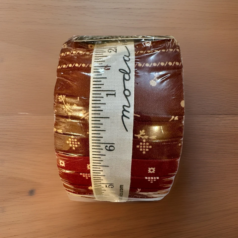 NIP Redwork Gatherings By Primitive Gatherings For Moda Jelly Roll 49110JR - Image 4 of 4