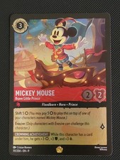 Disney Lorcana Fabled Mickey Mouse Brave Little Prince Legendary 111 Cold Foil