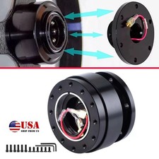Universal Car Steering Wheel Quick Release Hub Adapter Snap Off 6 Hole Racing