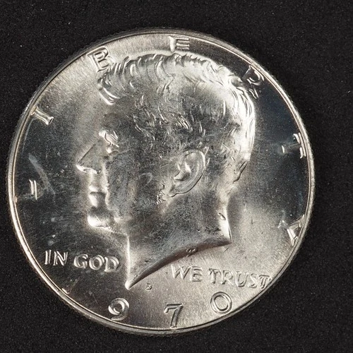 1970 *D*  KENNEDY SILVER CLAD HALF  **FREE SHIPPING**C2858