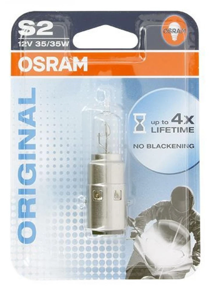 Ampoule Osram pour Moto Peugeot 50 XPS 2002 à 2010 64327 / BA20d 12V 35/35W S2 - Photo 4/4